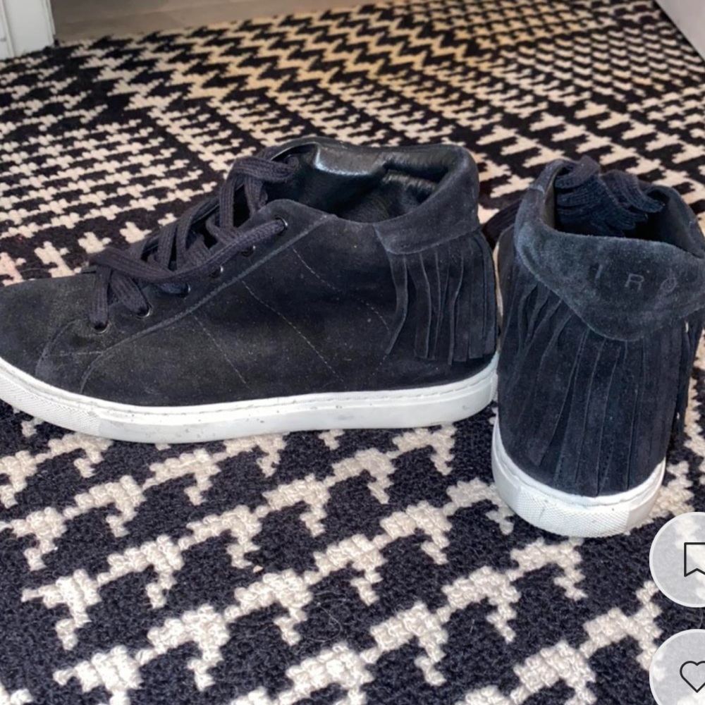 Iro Novo suede fringe sneakers